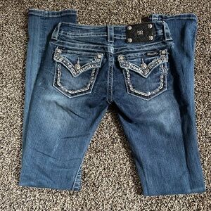 Blue Embellished Jeans